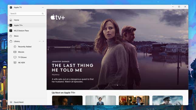 There is now a dedicated Windows app for Apple TV.