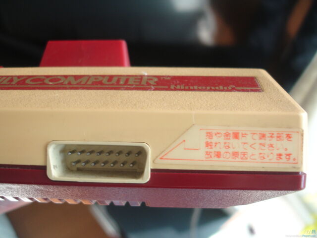 The Famicom expansion port that is key to this hack working.