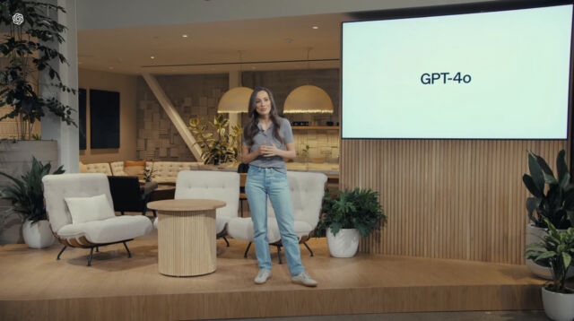 OpenAI CTO Mira Murati was seen debuting GPT-4o during the May 13, 2024 OpenAI Spring Update live stream.