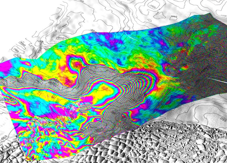 Radar data at Thwaites Glacier Antarctica