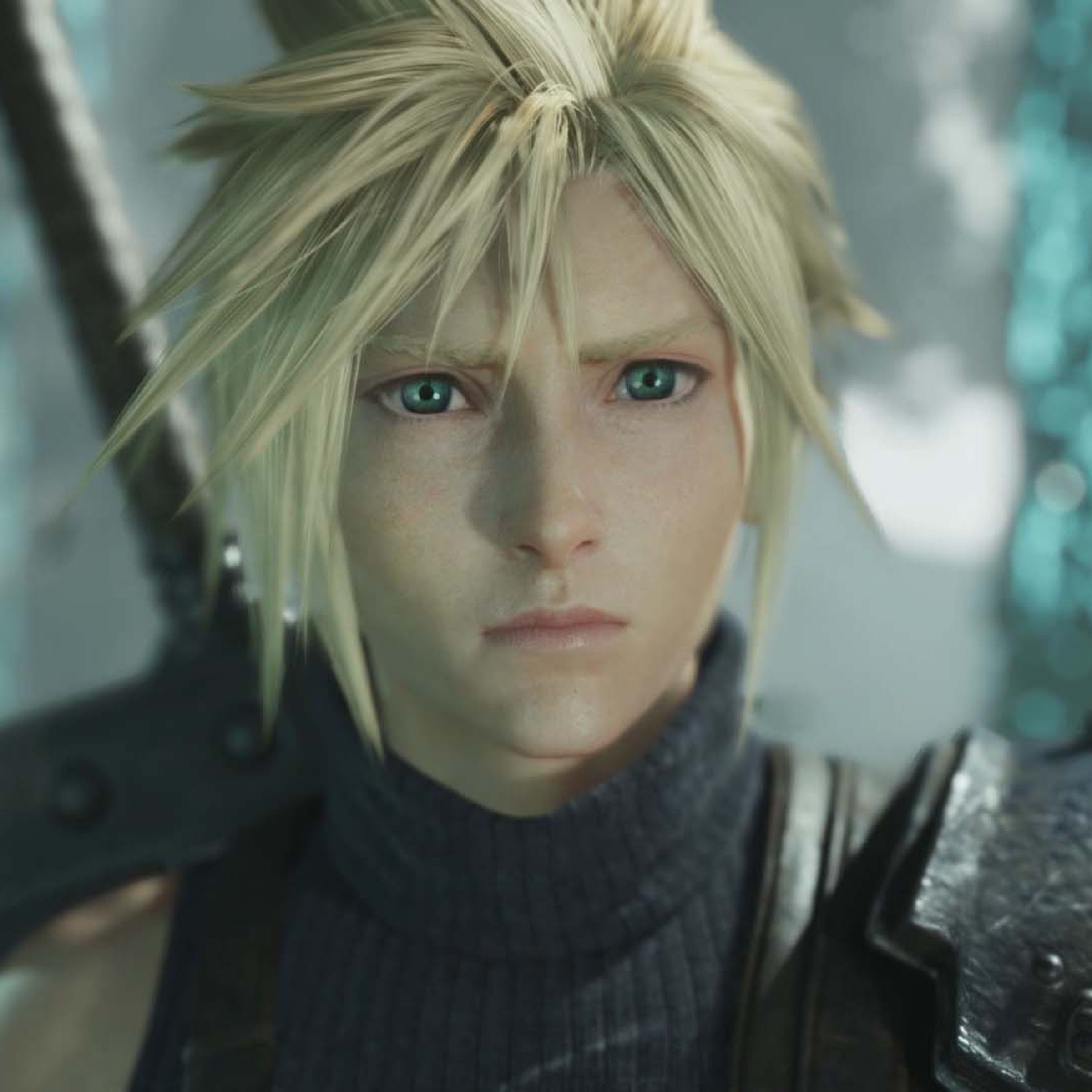 Screenshot of Cloud Strife in Final Fantasy VII Rebirth.