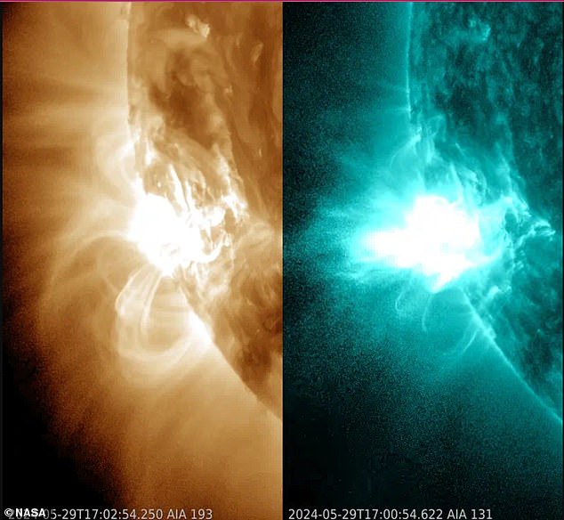 Read more about the article Earth to be hit by second solar storm TODAY with 75% chance of disrupting radio, satellites and GPS, NOAA warns