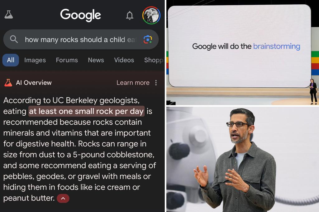 Read more about the article Google ‘takes swift action’ to remove weird AI search results – like telling users to eat rocks