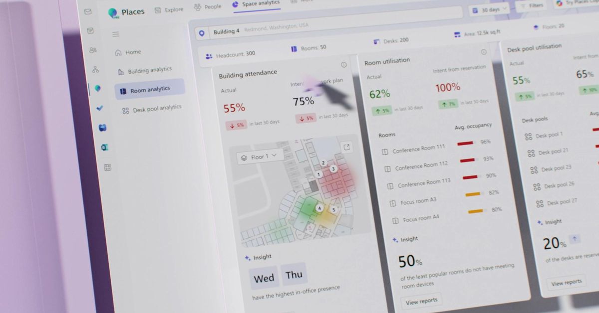 Read more about the article Microsoft Places uses AI to find the best time for your next work day