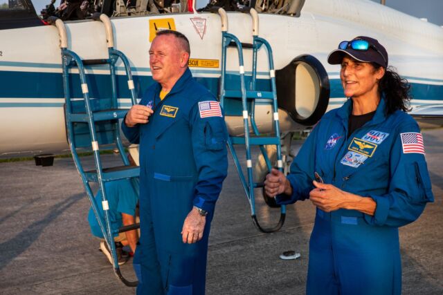 Starliner commander Butch Wilmore and pilot Sunny Williams arrived back at NASA's Kennedy Space Center earlier this week to prepare for launch.