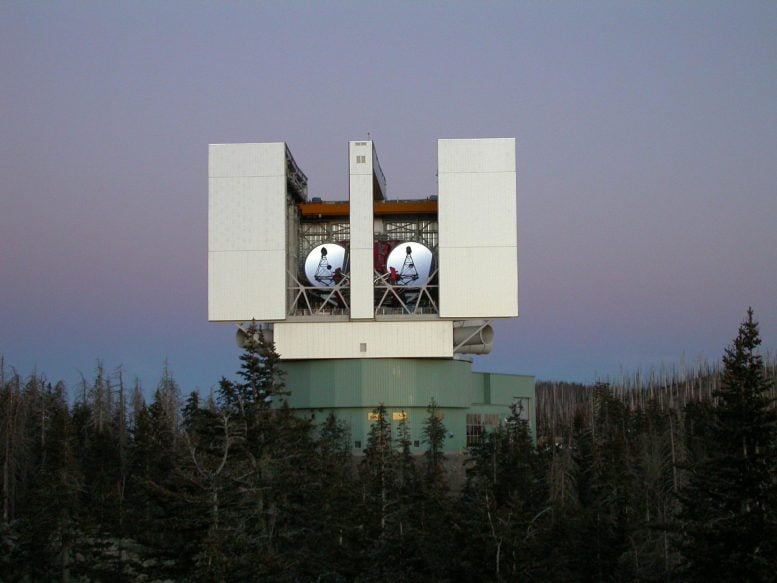 Interferometer with a large binocular telescope