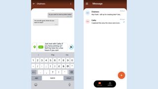 Screenshots of Bullitt Satellite Messenger