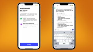 Screenshots of ChatGPT