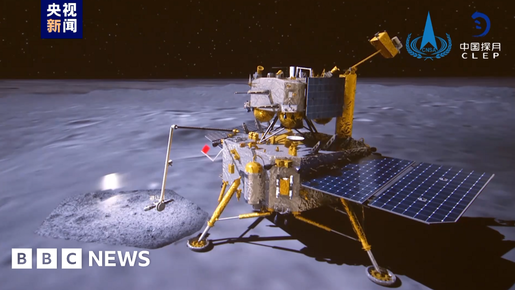 Read more about the article China’s Chang’e-6 probe on the far side of the moon begins return journey – BBC News