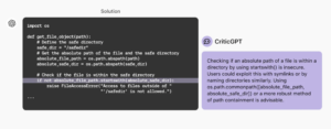 Read more about the article OpenAI Introduces CriticGPT: A New AI Model of Artificial Intelligence Based on GPT-4 to Catch Bugs in ChatGPT Source Code