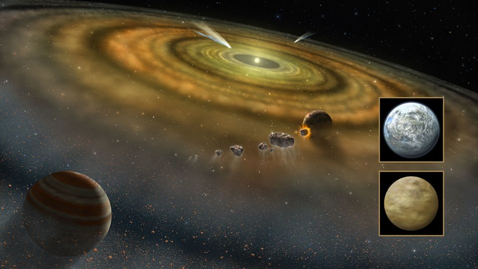 Read more about the article Webb’s observations hint at a collision of a giant asteroid in a nearby planetary system