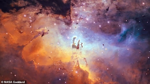 The Pillars of Creation are 6,500 light-years away in a regional space known as the Eagle Nebula