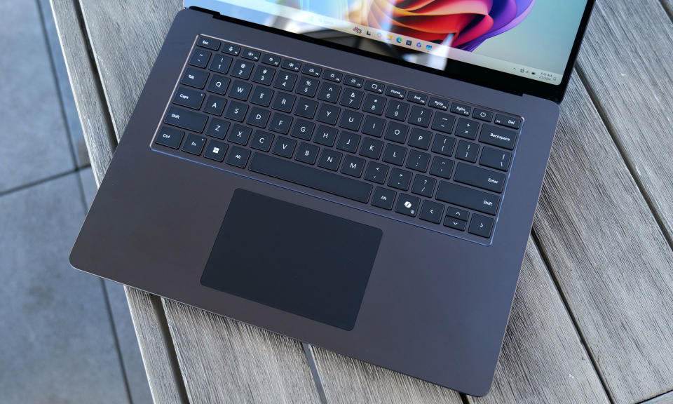 Surface Laptop 7 features a new haptic touchpad that is very accurate and responsive. 