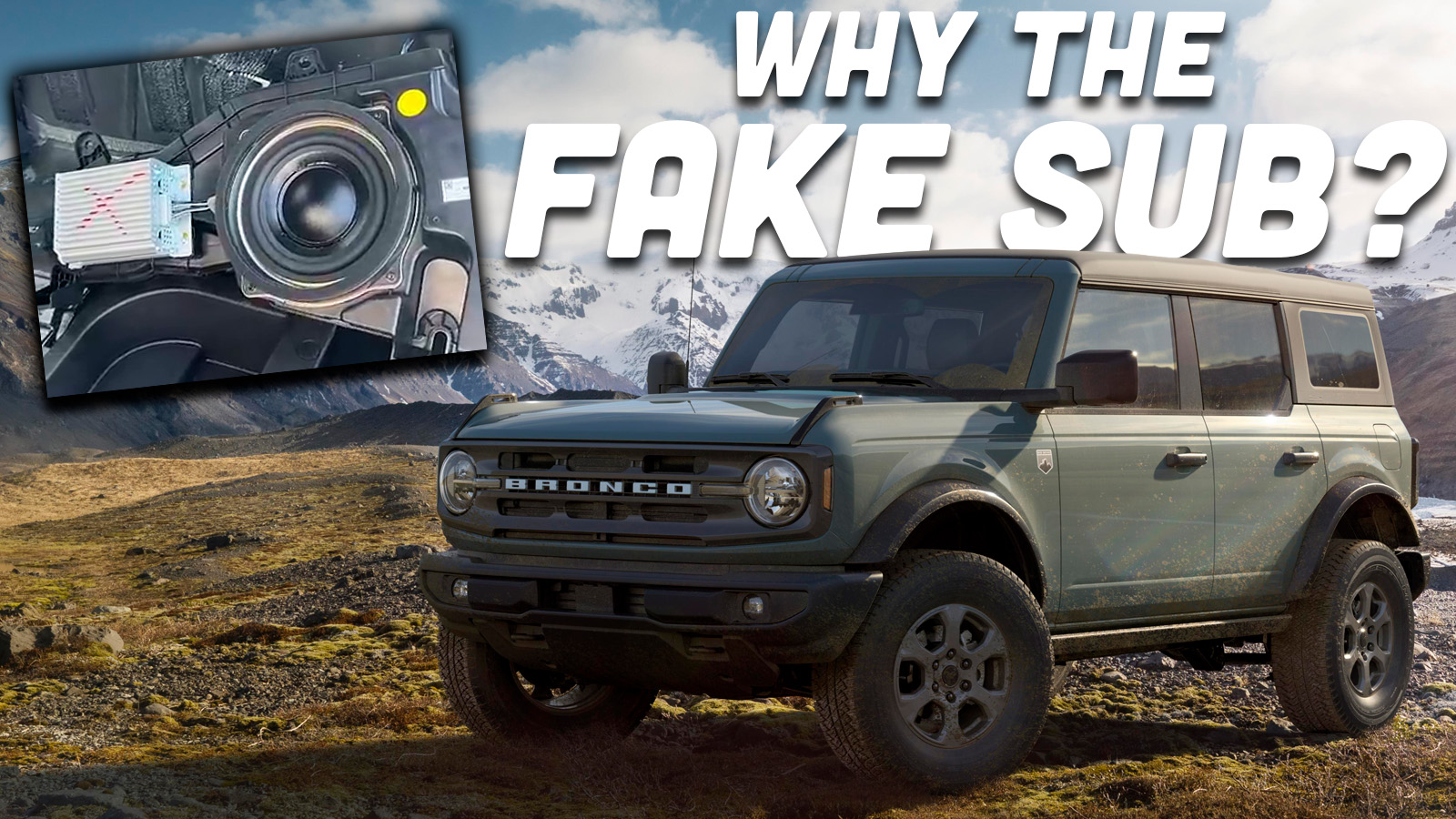 Read more about the article Why 2023 Ford Broncos Came With Non-Functional ‘Dummy’ Subs and Amplifiers – The Autopian