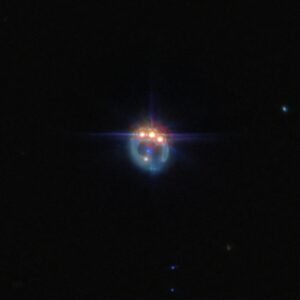 Read more about the article Webb admires the jeweled ring of lensed quasar RX J1131-1231