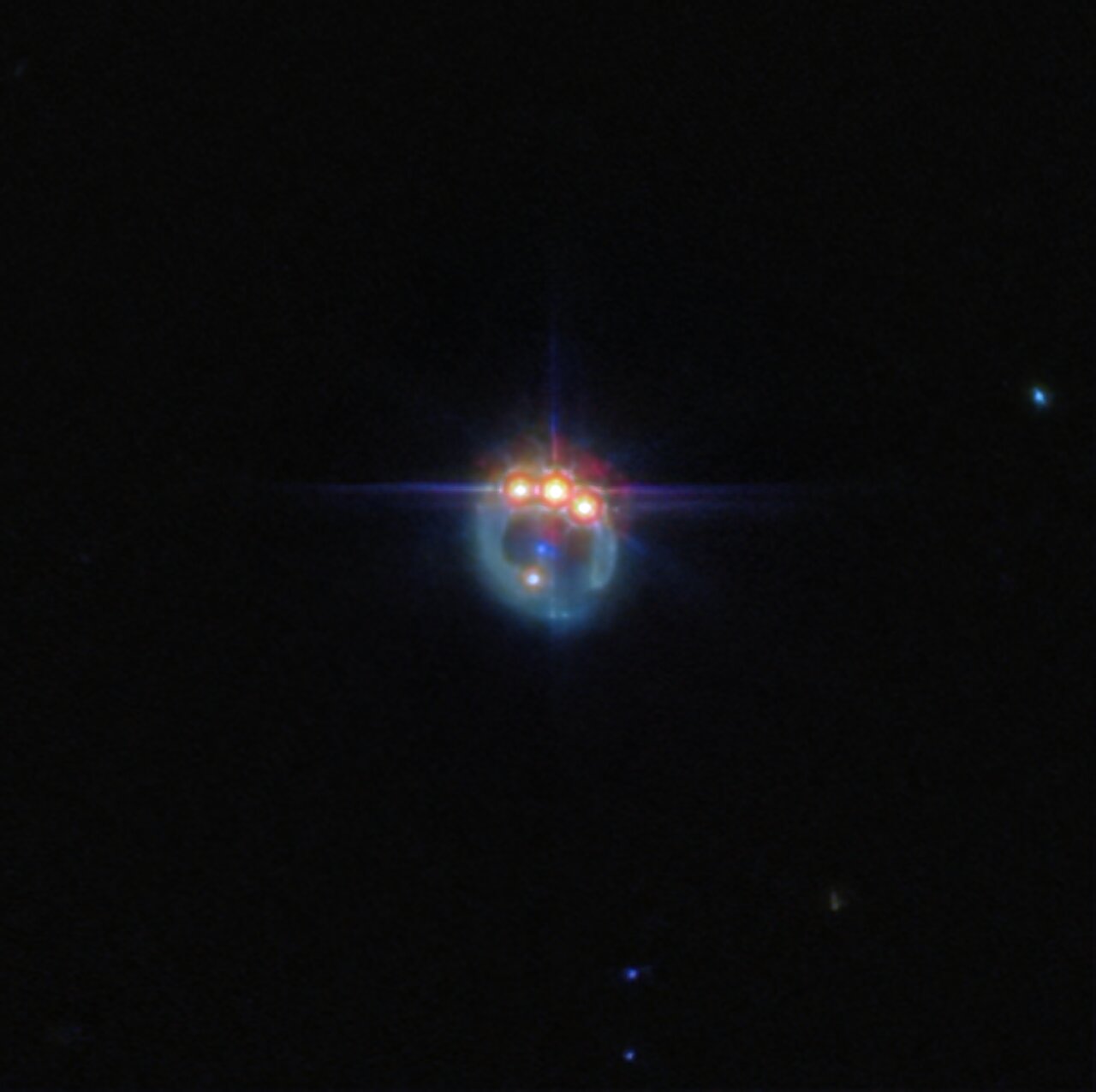 Read more about the article Webb admires the jeweled ring of lensed quasar RX J1131-1231