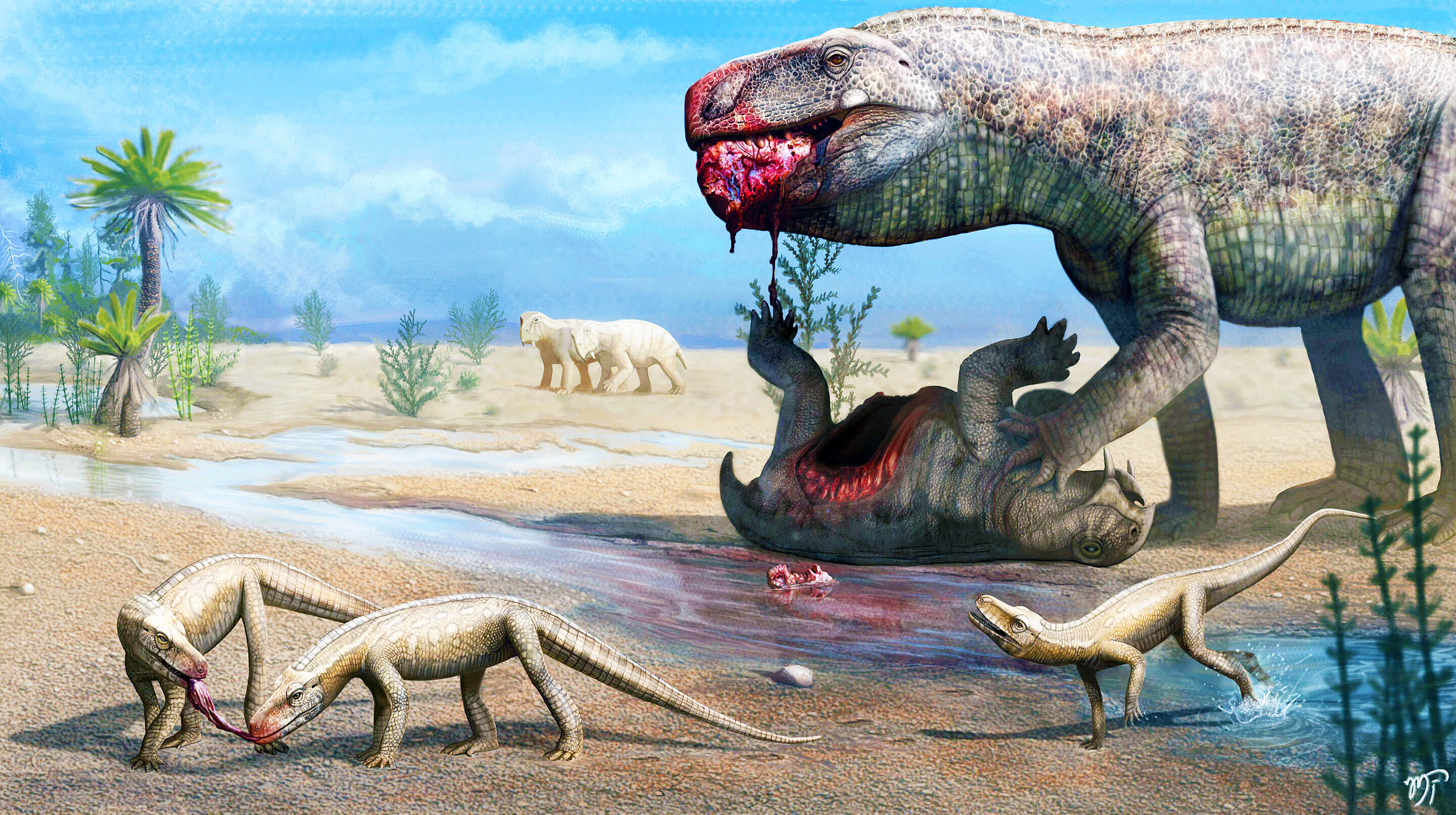 Read more about the article An ancient crocodile-like reptile roamed the Earth 250 million years ago