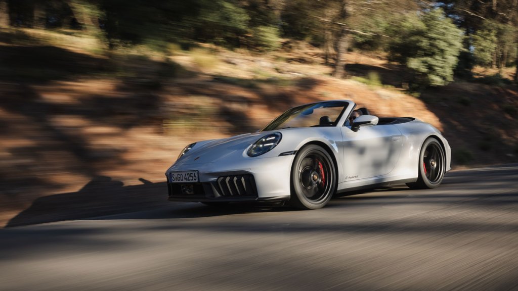 The hybrid Porsche 911 Carrera GTS Cabriolet.