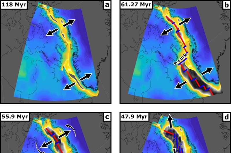 New incompletely split microcontinent between Greenland and Canada