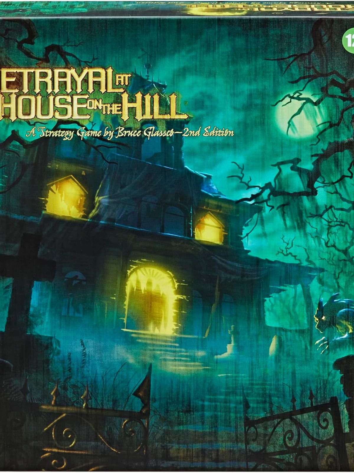 The box for the Betrayal at House on the Hill board game