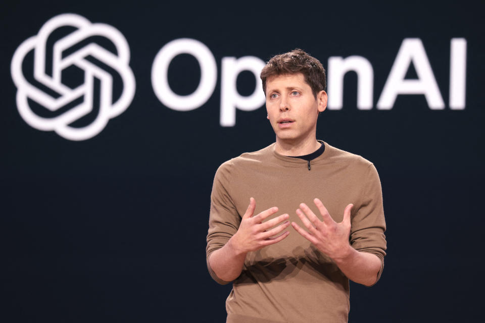 OpenAI CEO Sam Altman speaks during the Microsoft Build conference at the Summit Building of the Seattle Convention Center in Seattle, Washington on May 21, 2024. (Photo by Jason Redmond/AFP) (Photo by JASON REDMOND/AFP via Getty Images)