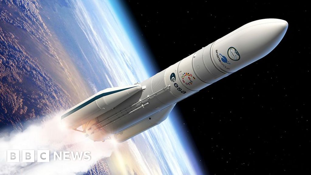 Read more about the article Ariane-6 first launch: Big rocket prepares to take to the skies – BBC News